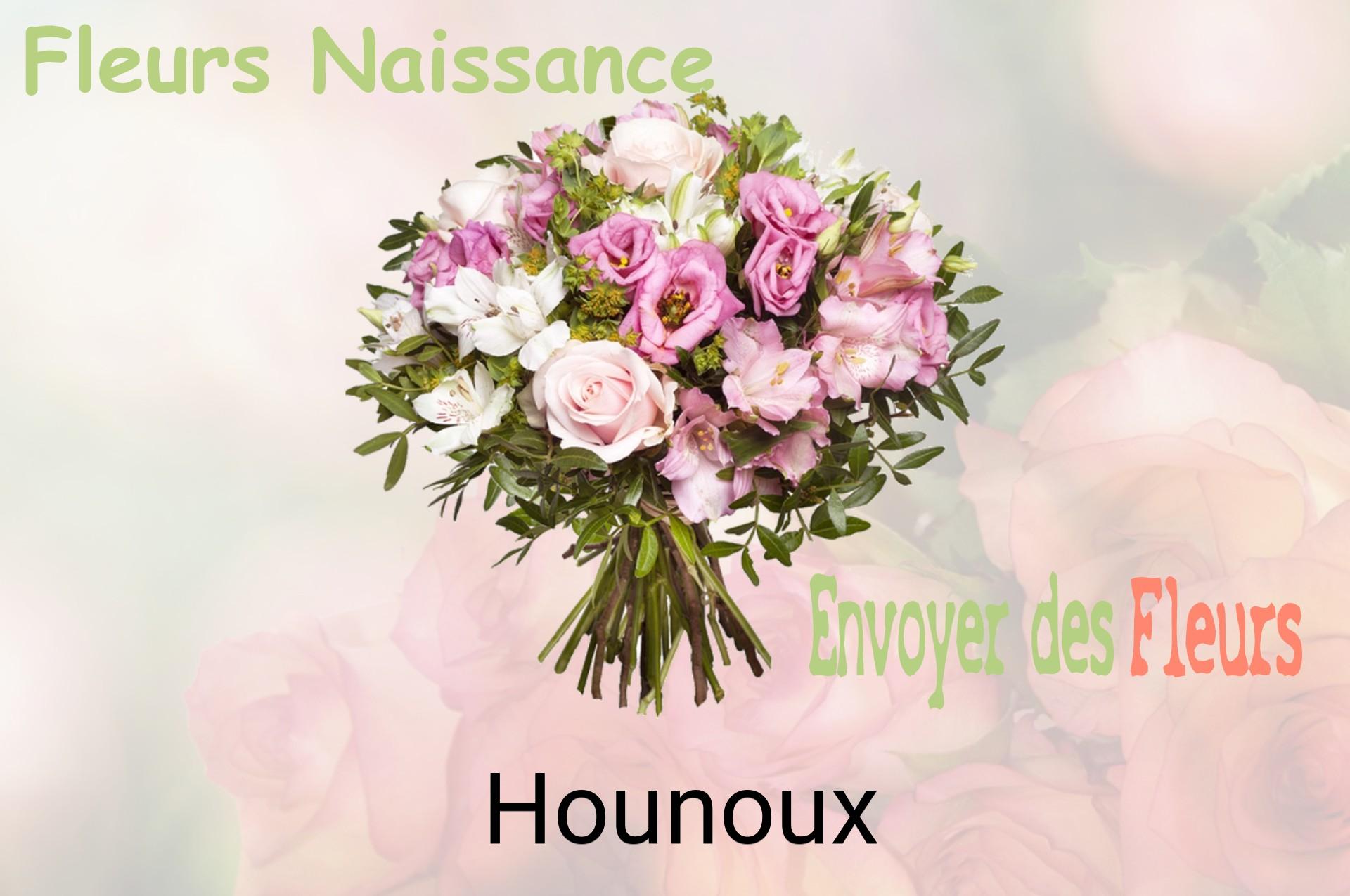 Bouquet de fleurs de naissance livré à Hounoux